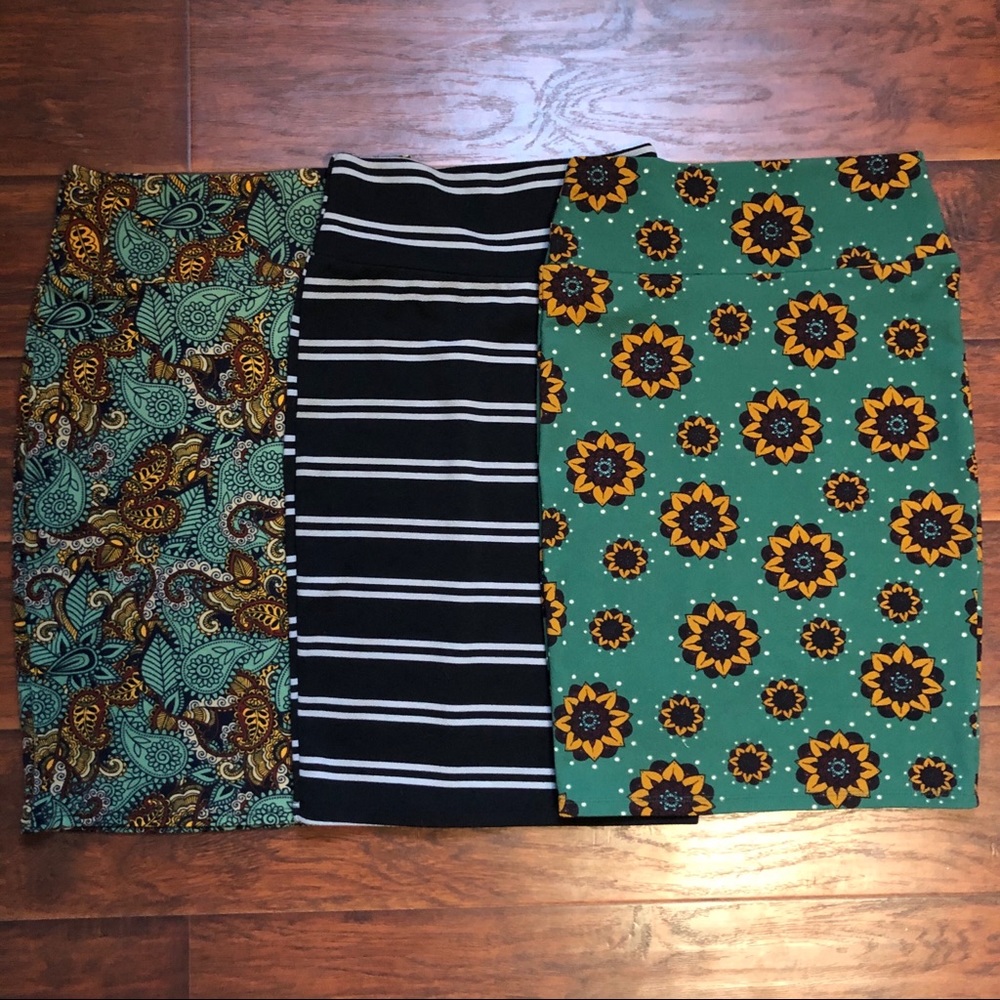 Black LuLaRoe Cassie Pencil Skirt